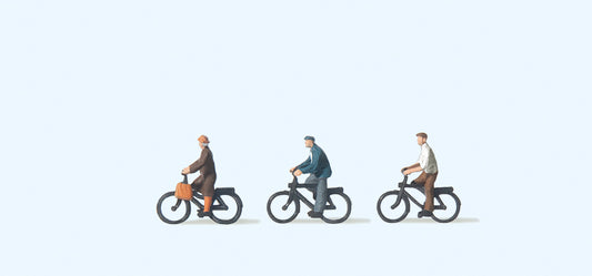 Preiser 79087 Cyclists (3) Figure Set N Gauge