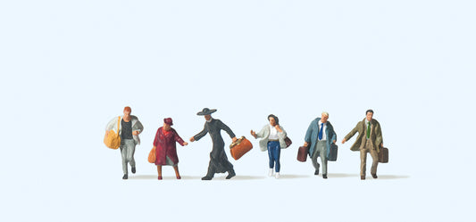 Preiser 79090 Passengers Hurrying (6) Figure Set N Gauge