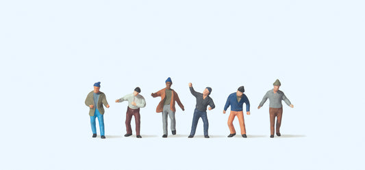 Preiser 79101 Workers (6) Figure Set N Gauge