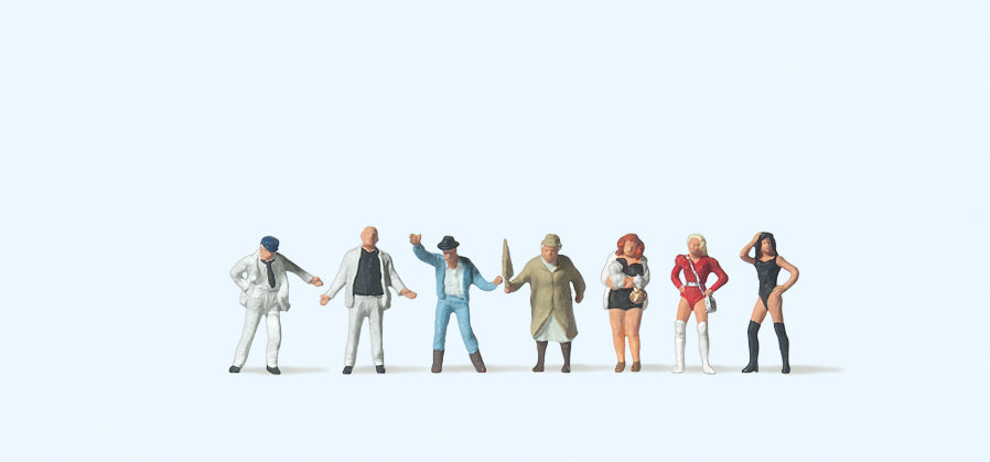 Preiser 79106 Dangerous Way Home (7) Figure Set N Gauge