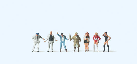 Preiser 79106 Dangerous Way Home (7) Figure Set N Gauge