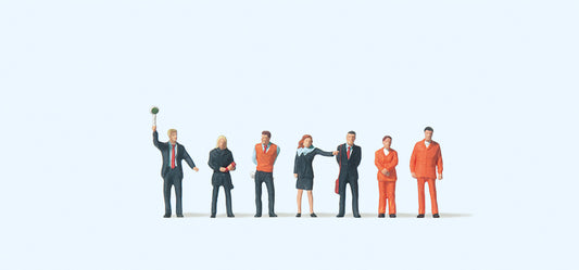 Preiser 79153 SBB Railway Personnel (7) Figure Set N Gauge