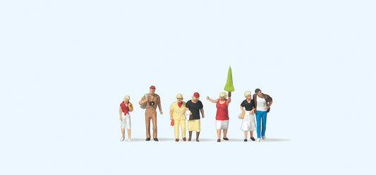 Preiser 79163 Tourists with Guide (7) Figure Set N Gauge