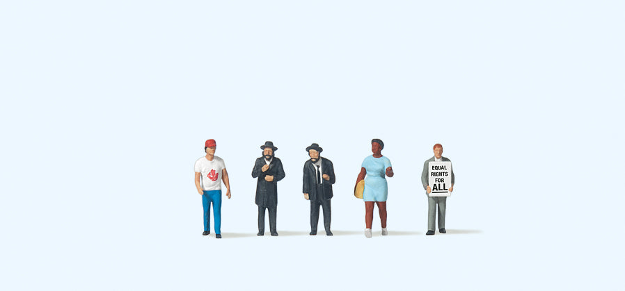 Preiser 79164 American Street Characters (5) Figure Set N Gauge
