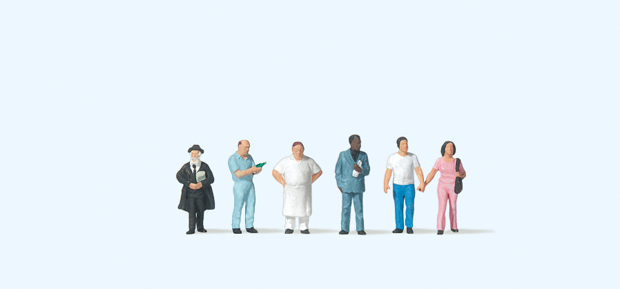 Preiser 79165 American Street Characters (6) Figure Set N Gauge