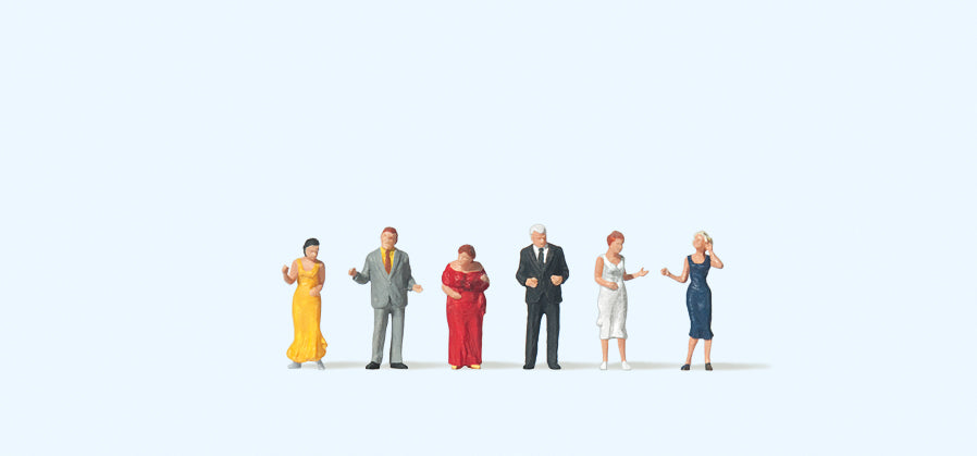Preiser 79178 Party Guests (6) Figure Set N Gauge