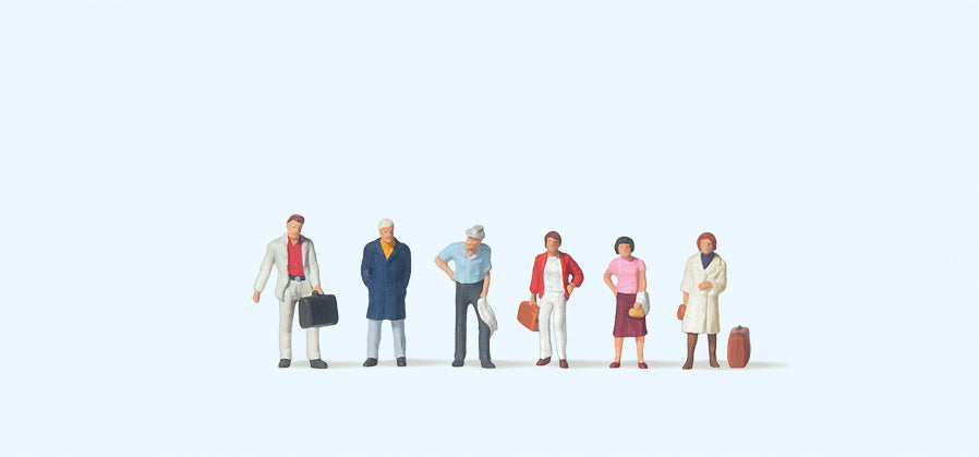 Preiser 79187 Travellers Standing (6) Figure Set N Gauge