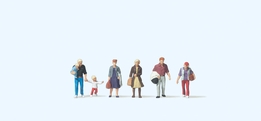Preiser 79198 Passengers Walking (6) Figure Set N Gauge