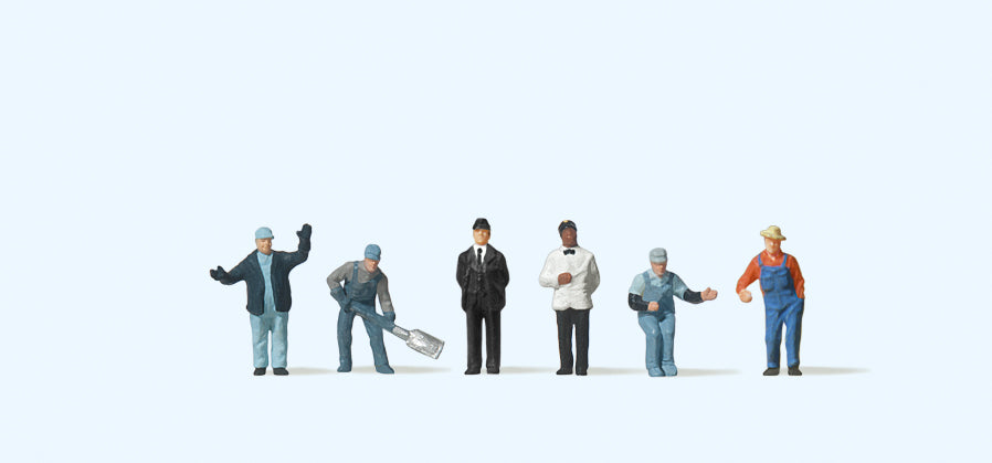Preiser 79200 American Railroad Personnel (6) Figure Set N Gauge