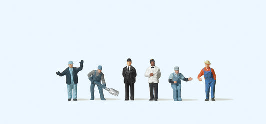 Preiser 79200 American Railroad Personnel (6) Figure Set N Gauge