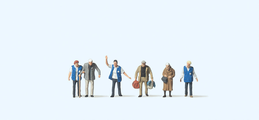 Preiser 79216 Travellers Aid (6) Figure Set N Gauge