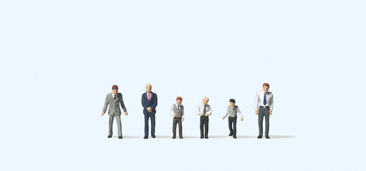 Preiser 79221 Male Churchgoers (6) Figure Set N Gauge