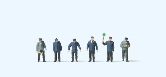 Preiser 79224 DB Railway Personnel Era III (6) Figure Set N Gauge