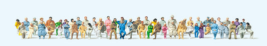 Preiser 79250 Seated Passengers (60) Figure Set N Gauge