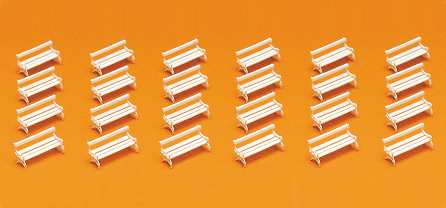 Preiser 79565 Benches (24) Kit N Gauge