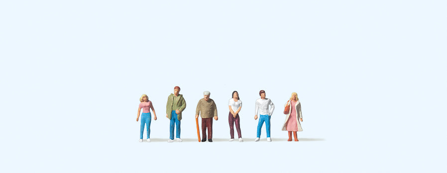 Preiser 80900 Passers By (6) Figure Set 1:200