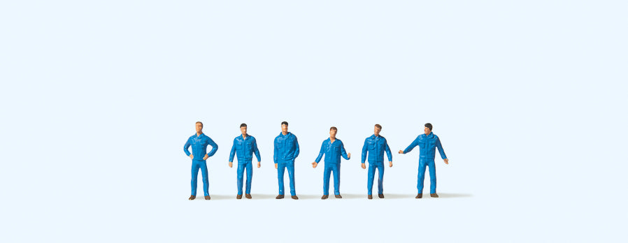 Preiser 80909 Mechanics (6) Figure Set 1:200