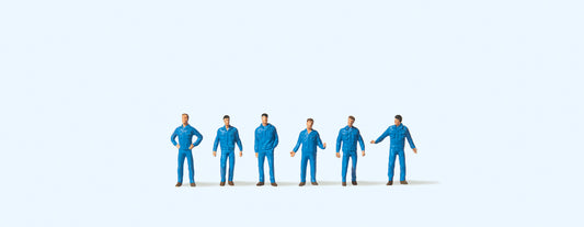 Preiser 80909 Mechanics (6) Figure Set 1:200