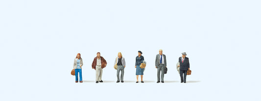 Preiser 80913 Travellers (6) Figure Set 1:200