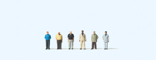 Preiser 80916 Men Standing (6) Figure Set 1:200
