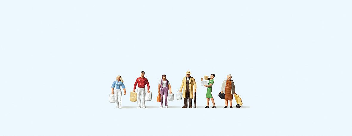 Preiser 88515 Shopping (6) Figure Set Z Scale