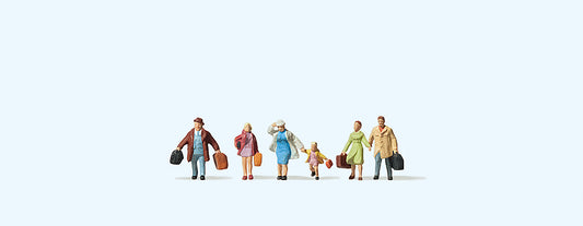 Preiser 88519 Family Krause on a Journey (6) Figure Set Z Scale