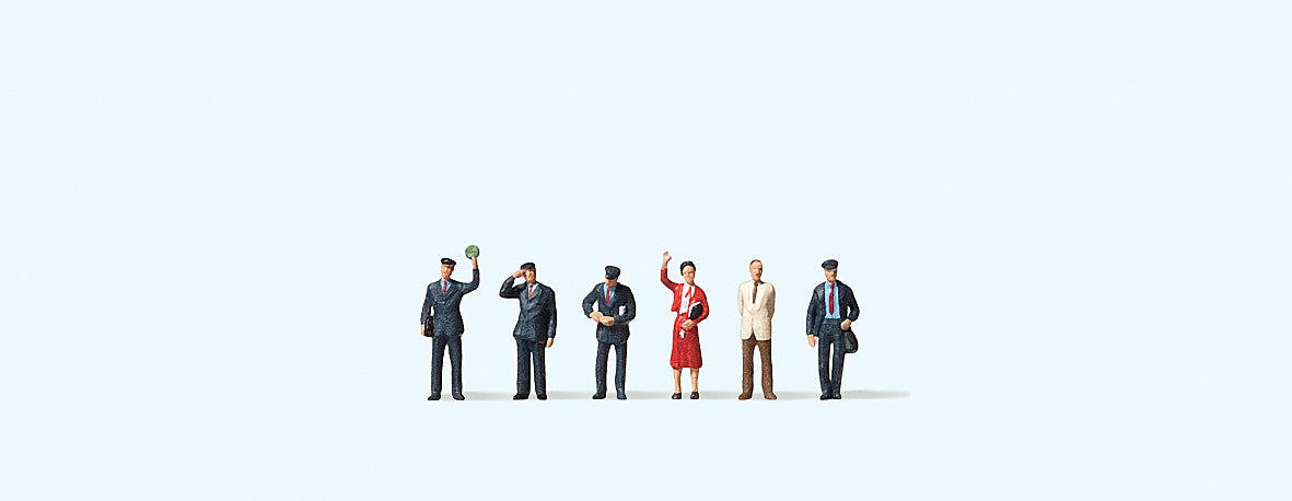 Preiser 88529 DB Train Personnel (6) Figure Set Z Scale
