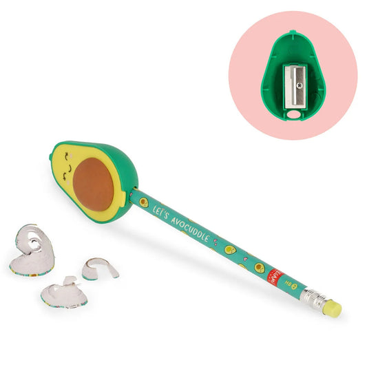 Legami Let's Avocuddle - Avocado Pencil Sharpener with Eraser