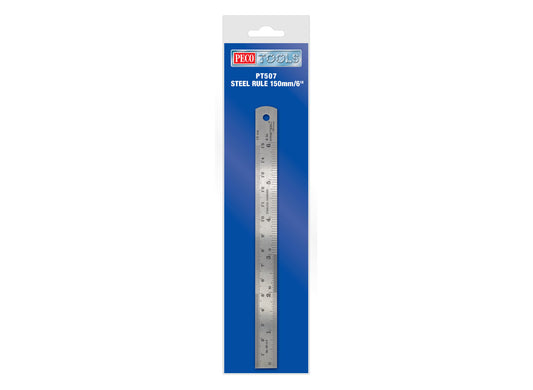 PECO PT-507 Steel Rule 150mm/6in