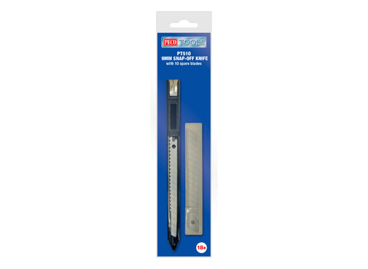 PECO PT-510 Snap-off Knife 9mm & Blades