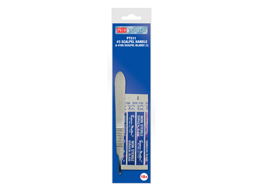 PECO PT-511 Scalpel Handle No. 3 & 10A Scalpel Blades (5)