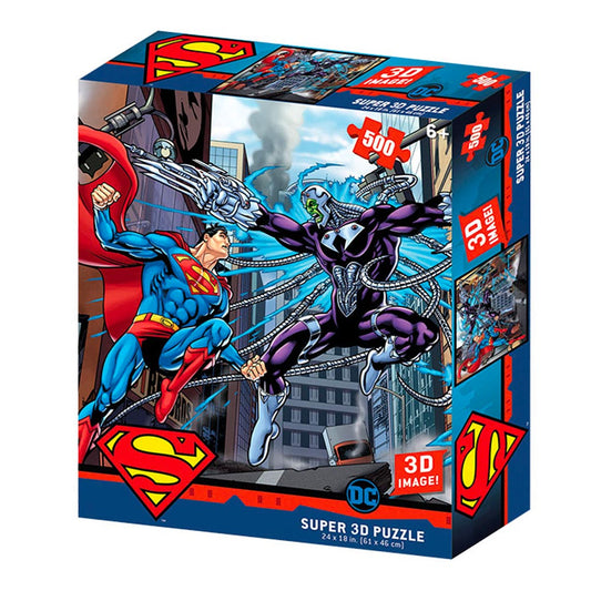 DC Comic Superman v Electro 500pc Prime 3D Jigsaw Puzzle SM32522