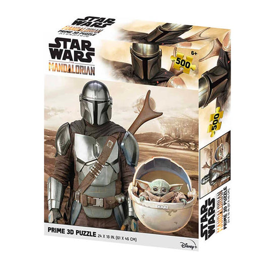Star Wars Mandalorian & Grogu 500pc Prime 3D Jigsaw Puzzle ST32629