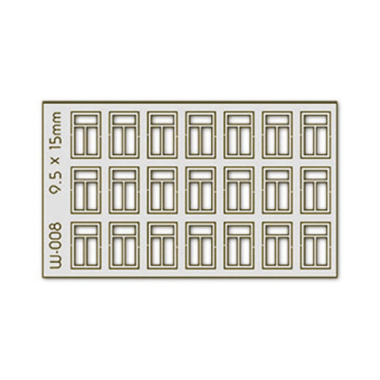 Proses W-008 21 pcs 9.5X15mm 3 Pane Windows H0/00