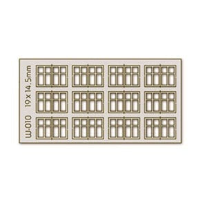Proses W-010 12 pcs 19X14.5mm 4 Pane Dbl Unit Windows H0/00