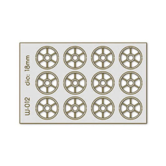 Proses W-012 12 pcs 18mm Diameter Round Windows H0/00