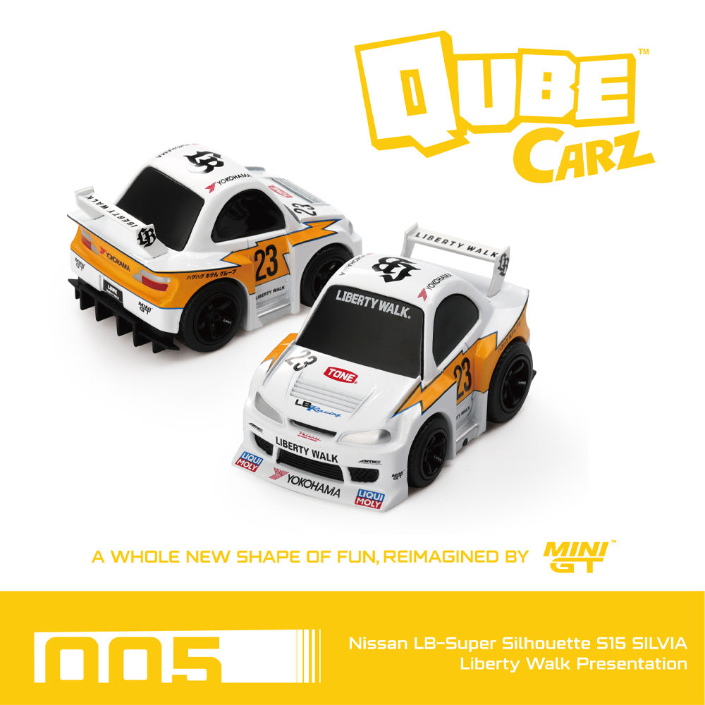 QubeCarz 005 Nissan LB-Super Silhouette S15 Silvia Liberty Walk by MiniGT