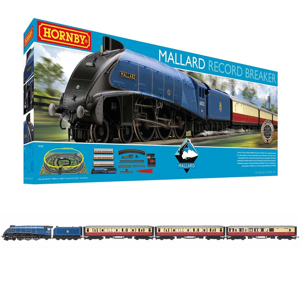 Hornby R1282M Mallard Record Breaker Train Set