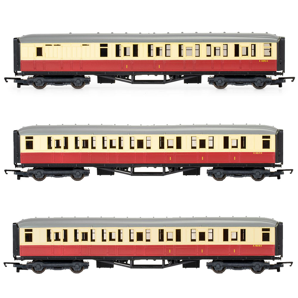 Hornby BR Gresley Composite Coaches (2x) & BR Gresley Brake Coach OO Gauge