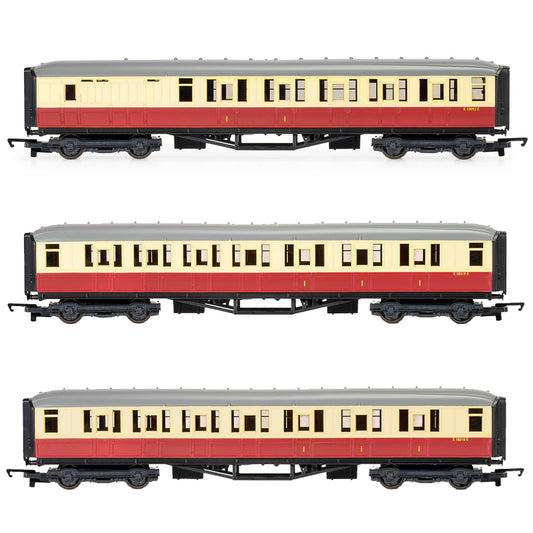 Hornby BR Gresley Composite Coaches (2x) & BR Gresley Brake Coach OO Gauge