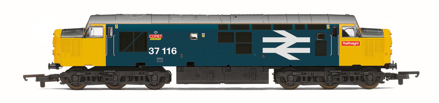 Hornby R30185 RailRoad Plus BR, Class 37, Co-Co, 37116 'Comet'- Era 8