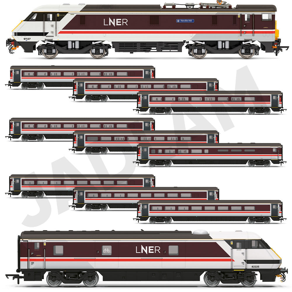 Hornby LNER InterCity 225 Class 91 NL17 Set Bundle