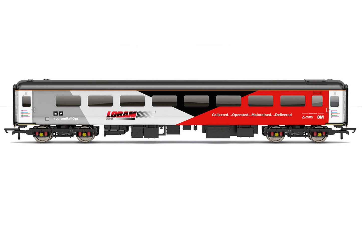 Hornby R40143 Loram, Mk2F SO, 6046 - Era 11 OO Gauge