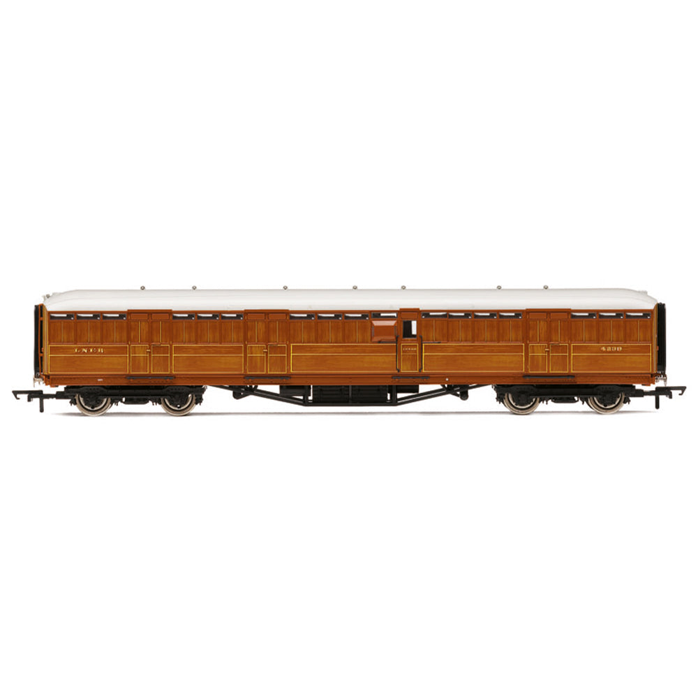 Hornby R40456 LNER Gresley Corridor Teak Coaches Passenger Brake 4239