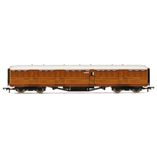 Hornby R40456 LNER Gresley Corridor Teak Coaches Passenger Brake 4239