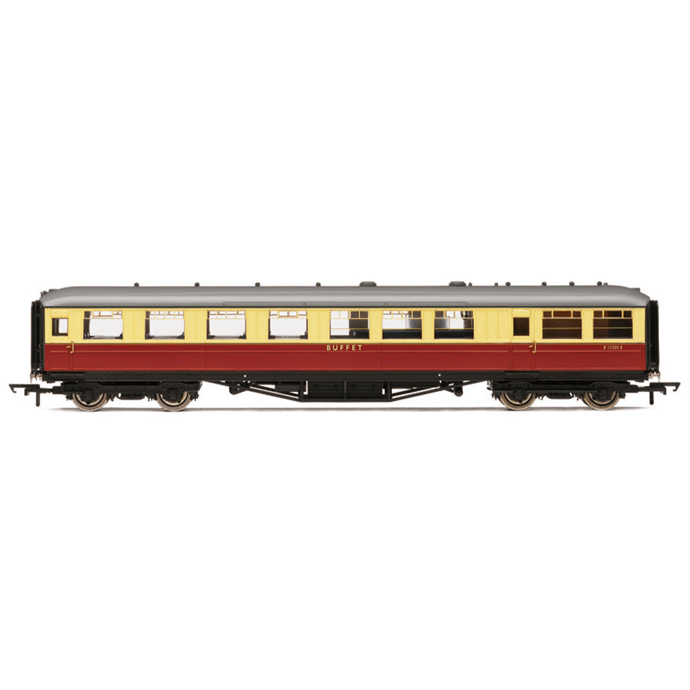 Hornby R40459 BR Gresley Corridor Crimson and Cream Buffet E12505E