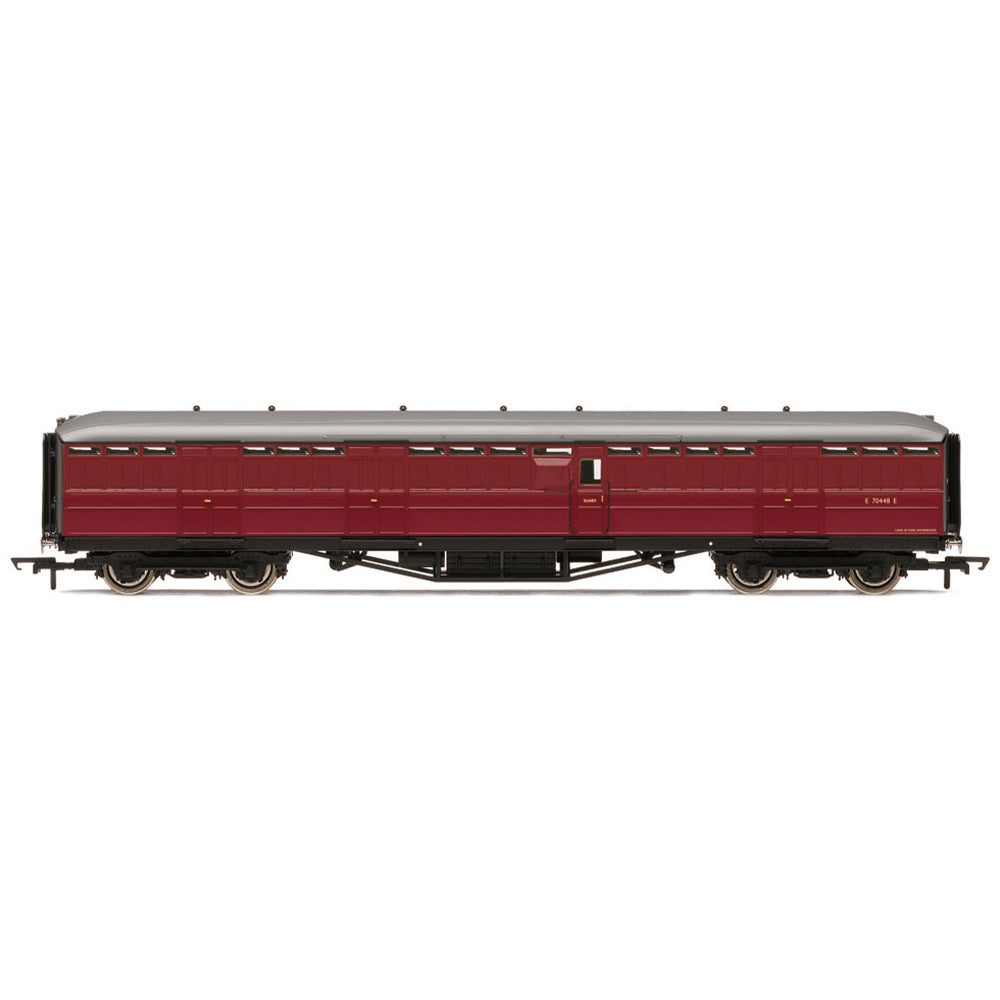 Hornby R40461 BR Gresley Corridor Crimson Passenger Brake E70448E