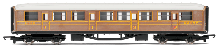 HORNBY Coach R4332 LNER Teak Composite Railroad