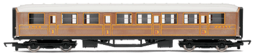 HORNBY Coach R4332 LNER Teak Composite Railroad