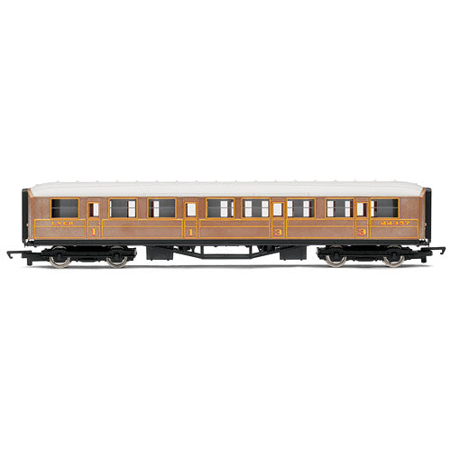 HORNBY Coach R4332 LNER Teak Composite Railroad